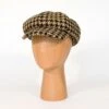 The Tatton Hat - Giant Black Houndstooth -Orchard Lane Shop 784614X