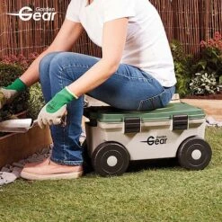 Garden Gear Rotating Seat And Tool Store