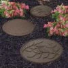 Reversible Eco-Friendly Stepping Stone Leaves - 4 Pack Earth -Orchard Lane Shop G3007 G3008 23