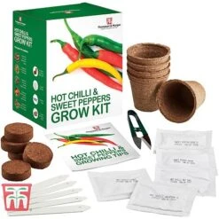 Red Hot Chilli & Sweet Peppers Growing Kit - Gift -Orchard Lane Shop REDH KA8274 B