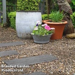 Eco-Friendly Grey Stepping Stone Rail Road Sleepers -Orchard Lane Shop STEP STONERAIL S46999
