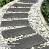 Eco-Friendly Grey Stepping Stone Rail Road Sleepers -Orchard Lane Shop STEP STONERAIL S47001